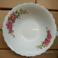 high quality porcelain salad bowl round edge